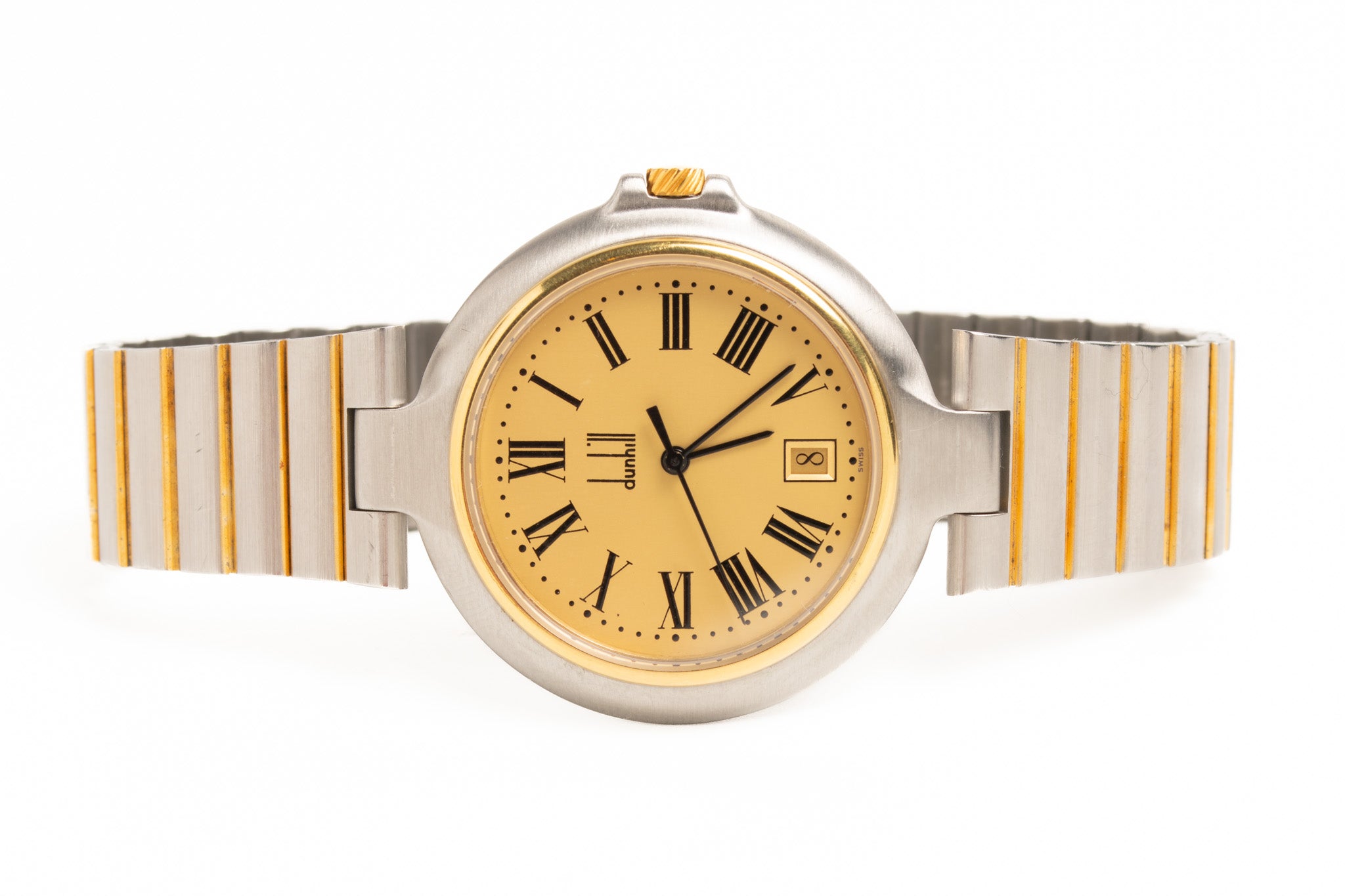 Dunhill Millennium Quartz Gold Silver Unisex Wristwatch – Wolf