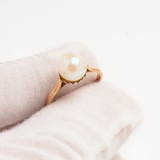 A 9ct Gold Pearl Ring