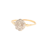 Art Deco 18ct Gold Diamond Daisy Ring