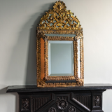 A 19th Century French Brass Repousse Mirror