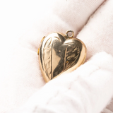 Vintage 9ct Gold Back and Front Heart Locket