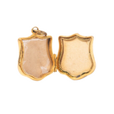 Victorian 9ct Gold Front & Back Shield Locket