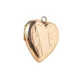 Vintage 9ct Gold Back and Front Heart Locket