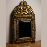 A 19th Century French Brass Repousse Mirror