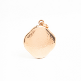 Art Nouveau Gold Plated Pendant With A Ruby