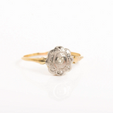 Art Deco 18ct Gold Diamond Daisy Ring