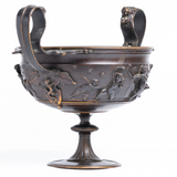 Antique 19th Century French Bronze Bowl By Ferdinand Barbedienne