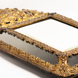 A 19th Century French Brass Repousse Mirror