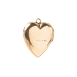 Vintage 9ct Gold Back and Front Heart Locket