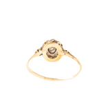 Art Deco 18ct Gold Diamond Daisy Ring