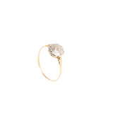 Art Deco 18ct Gold Diamond Daisy Ring