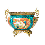 Antique Turquoise Jardienere By Jules Vieillard & Co, Bordeaux