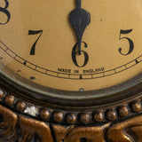 Large Vintage Mid-Century Large Gilt wood Sunburst Clock
