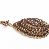 Vintage Bohemian Garnet Pear Shaped Pendant