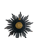 Antique 19th Century French Japy Frères Sunburst Wall Clock