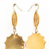 Antique Victorian Etruscan Revival 14ct Gold Earrings