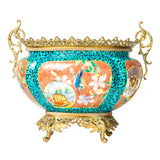 Antique Turquoise Jardienere By Jules Vieillard & Co, Bordeaux