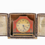 Art Deco Mappin & Webb Travel Clock with Folding Case Kienzle Movement