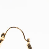 Vintage 9ct Gold Two Tone Creole Hoop Earrings