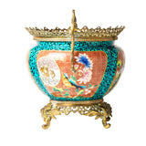 Antique Turquoise Jardienere By Jules Vieillard & Co, Bordeaux