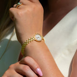 Vintage 18ct Gold and Diamond Longines Prestige Ladies Wristwatch