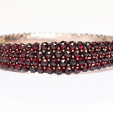 Antique Victorian Bohemian Garnet Bangle