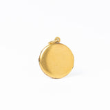 Antique Art Nouveau Gold Plated Mistletoe Photo Locket