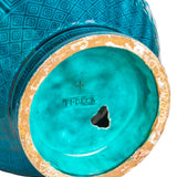 Antique Théodore Deck ‘Bleu Deck’ Large Turquoise Vase ca. 1867