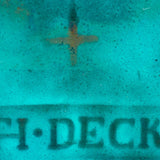 Antique Théodore Deck ‘Bleu Deck’ Large Turquoise Vase ca. 1867