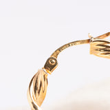 Vintage 9ct Gold Twisted Hoop Earrings