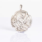 Antique Art Nouveau Silver Mistletoe Pendant Rattle, c. 1900
