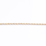 Vintage 18ct Two-Tone Gold Diamond Solid Section Bracelet