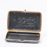 Attributed To Fabergé 18ct Gold And Diamond Gun Metal Cigarette Case, 1893