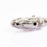 Antique Art Nouveau Silver Mistletoe Pendant Rattle, c. 1900