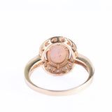 Vintage 18ct Gold Opal and Diamond Cluster Ring