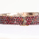 Antique Victorian Bohemian Garnet Bangle