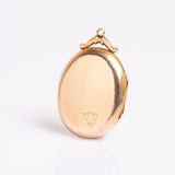 Antique Edwardian 9ct Gold Back & Front Paste Locket