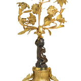 A Pair of 19th Century French Gilt Bronze Figural Candelabra In The Manner Of Clodion