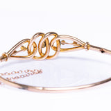 Antique Victorian 9ct Gold Turquoise and Pearl Bangle Bracelet