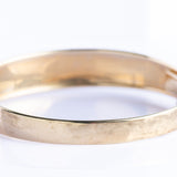 Vintage 9ct Yellow & White Gold Engraved Bangle