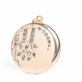 Antique Victorian Floral Locket Pendant