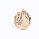 Antique Victorian Floral Locket Pendant