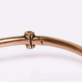 Antique Victorian 9ct Gold Turquoise and Pearl Bangle Bracelet