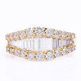 Vintage Art Deco Style 18ct Gold Diamond Pave Ring