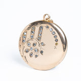 Antique Victorian Floral Locket Pendant