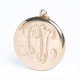 Antique Victorian Floral Locket Pendant