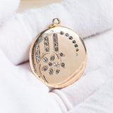 Antique Victorian Floral Locket Pendant