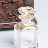 A 19th Century French Black Forest Rose Carved Box With Scent Bottles