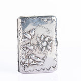 Antique Art Nouveau German Sunflower Cigarette Case