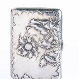 Antique Art Nouveau German Sunflower Cigarette Case